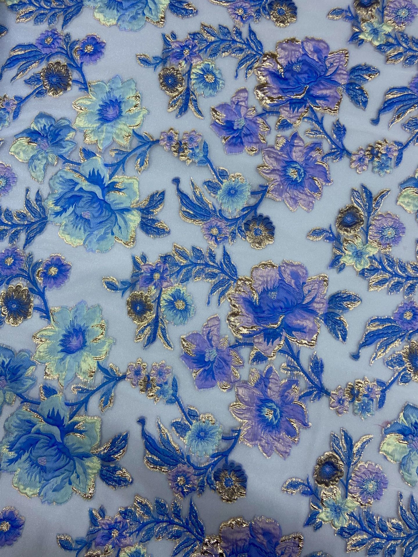 3D Organza Brokar 1 Metre Kumaş(col-23-3094)