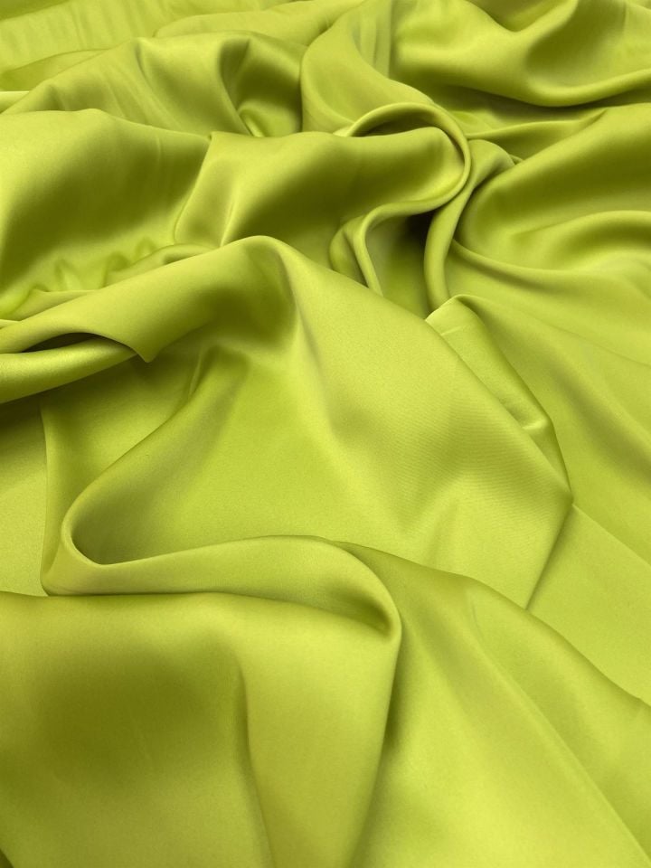 Italian Sydney Satin 1 Meter Pistachio Green Fabric (col-17)