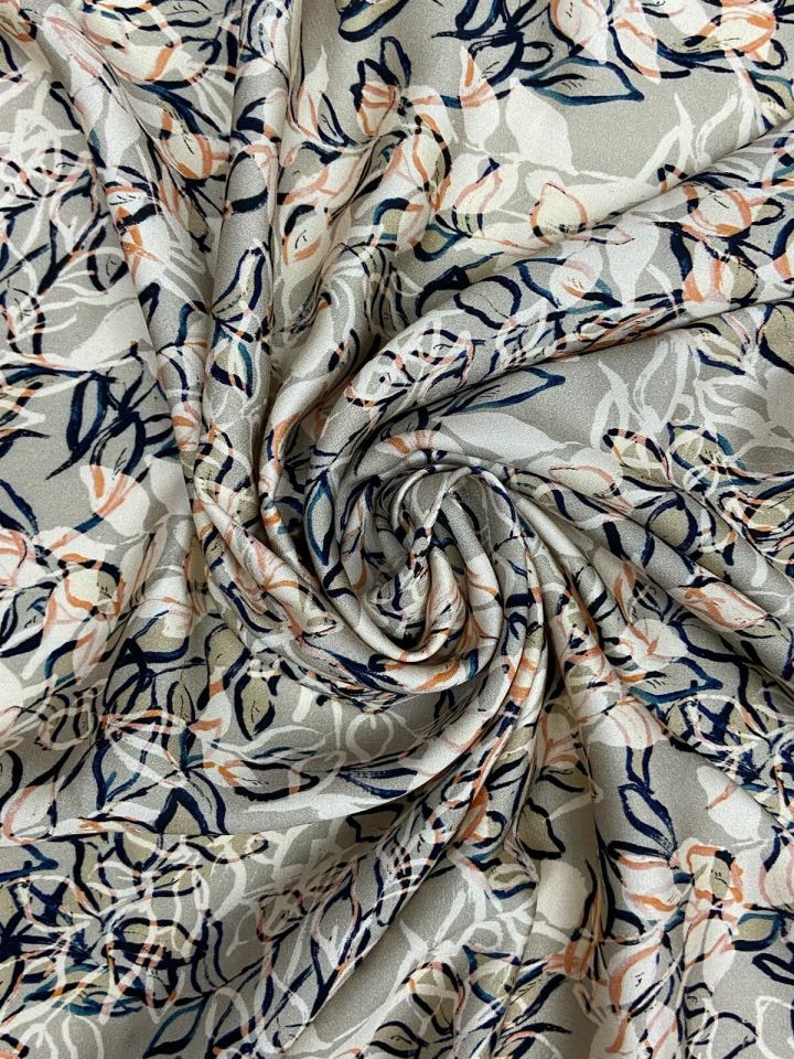 Sicilia Satin Patterned 1 Meter Fabric(col-23-2151)