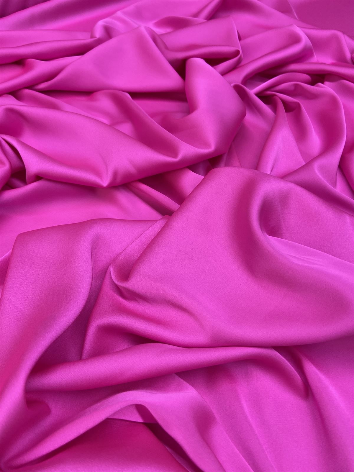 Soft Lycra Saten 1 Metre Fuşya Kumaş (col-15)