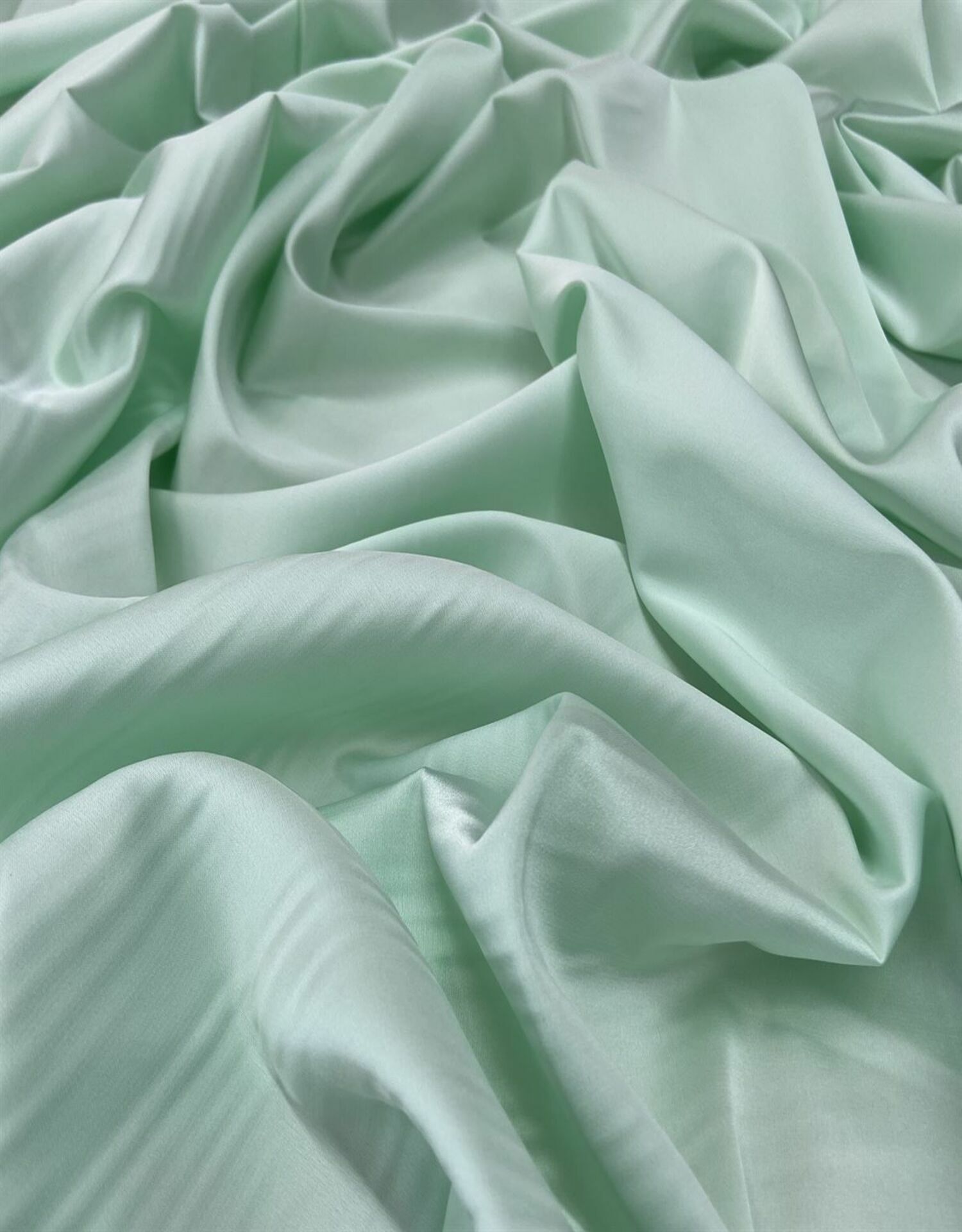 Soft Lycra Satin 1 Meter Aqua Green Fabric (col-17)