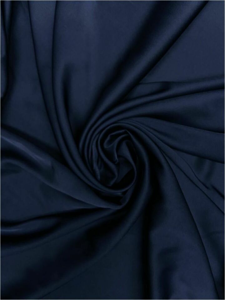 Soft Lycra Saten 1 Metre Lacivert Kumaş (col-29)