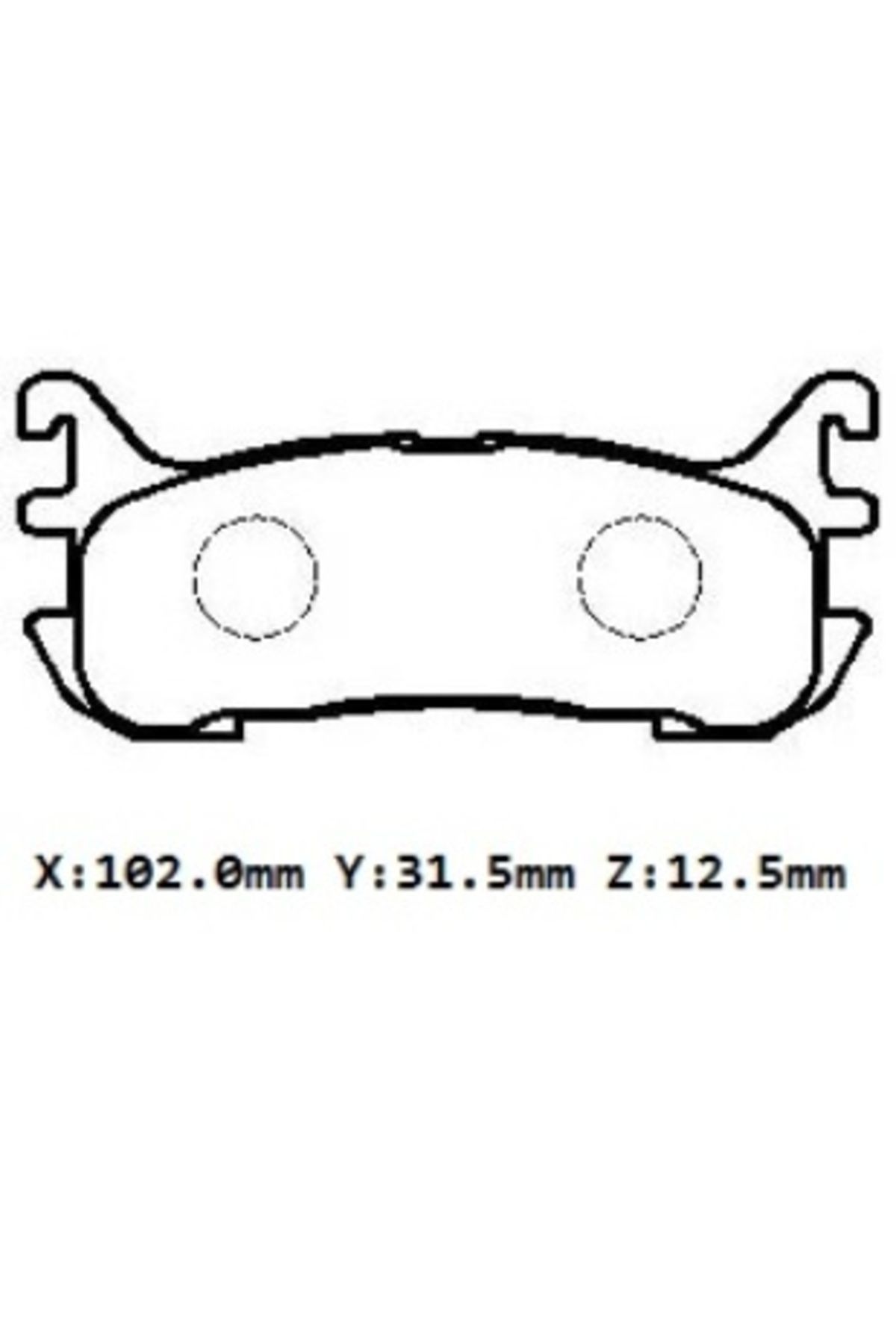 Mazda 323 Familia 95/97 Arka Fren Balatası (Disk)(102x31.5x12.5)(daıwa)