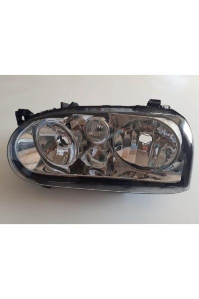 Volkswagen Golf 3 92/98 Uyumlu Far Lambası Sol Manuel Elektrikli Sissiz Şeffaf Cam 1h69