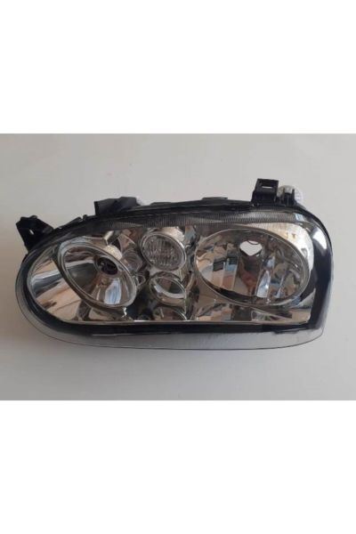 Volkswagen Golf 3 92/98 Uyumlu Far Lambası Sol Manuel Elektrikli Sissiz Şeffaf Cam 1h69