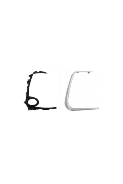 (Yeni Ürün!!!)toyota Corolla E210 19/24 Sis Lamba Kapağı Sağ Sis Delikli Gri İç Dış Set (2 Pa