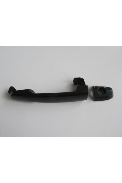 Toyota Yaris 06/11 Ön Kapı Dış Açma Kolu Sol Siyah (Boyanır Tip) Şifre Delikli (Hushan)