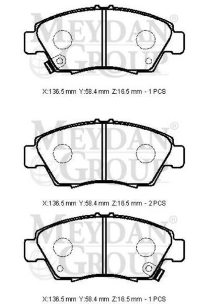 Honda Civic Sd/hb 96/98 Ön Fren Balatası (Disk) (136