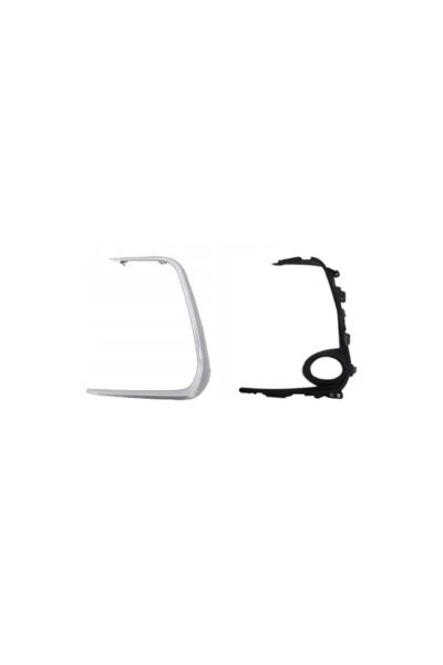 (Yeni Ürün!!!)toyota Corolla E210 19/24 Sis Lamba Kapağı Sol Sis Delikli Gri İç Dış Set (2 Pa