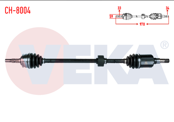 Cruze 09-14 Aks Komple Sağ 13371622 CH-8004 VEKA