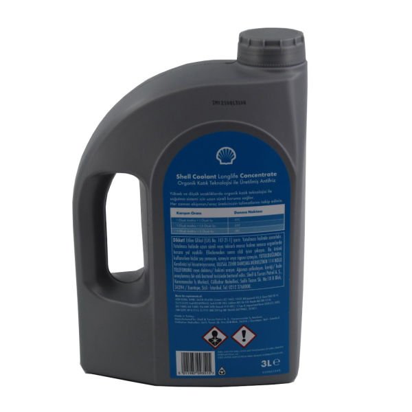 Shell Coolant Longlife Konsantre Kırmızı 3L  Antifriz -37°C