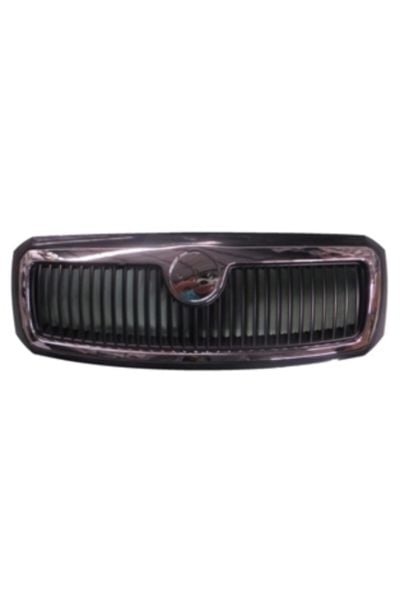 Skoda Fabıa- 05/07 Uyumlu Ön Panjur Gri Nikelaj Çerçeveli Komple (tyg) 6y0853661739