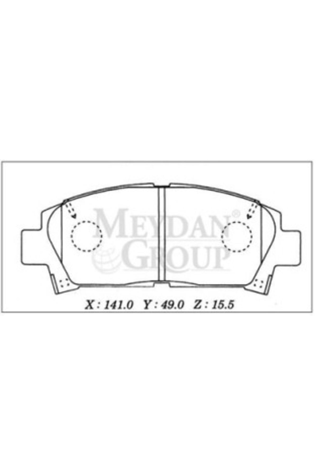 Toyota Carina 97/98 Ön Fren Balatası 2,0 (Disk) (141x49x15,5) (Daıwa)