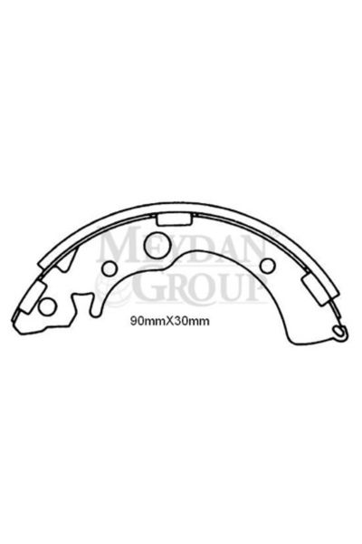 Honda Cıvıc- Sd/hb- 92/95; Arka Fren Pabucu (100X35) (DAIWA) 43153-sa5-003