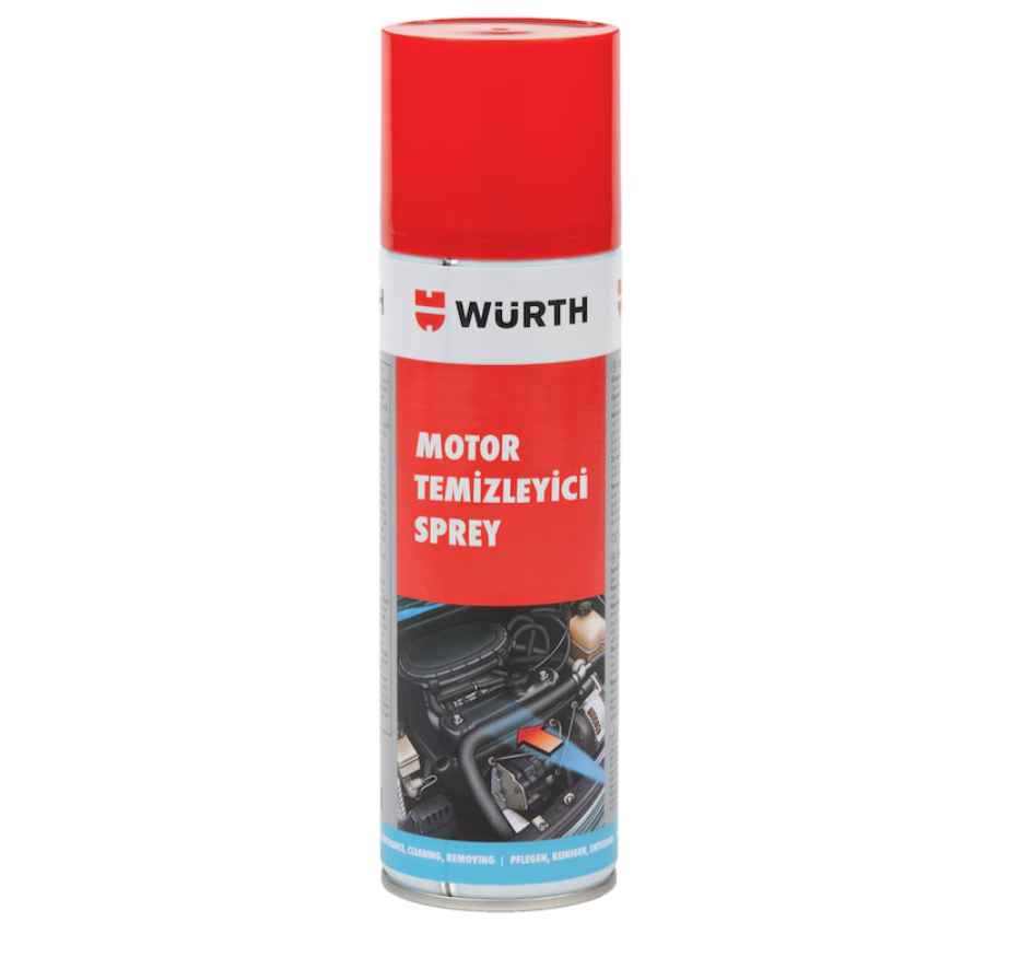 Würth Motor Temizleyici Sprey 500ML Motor Temizleme