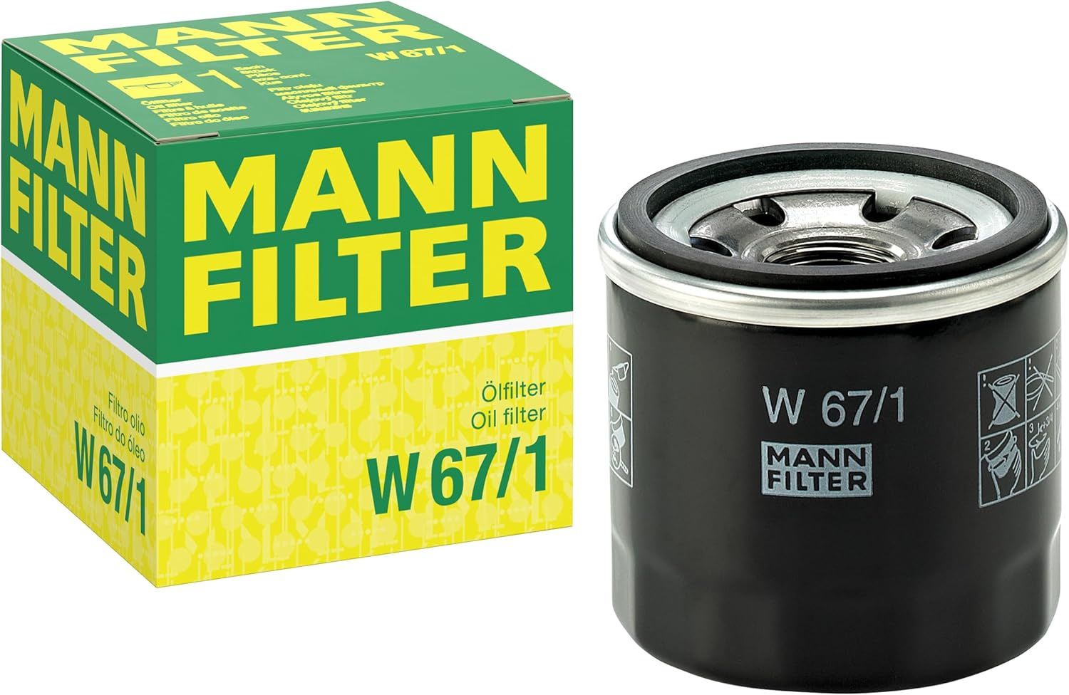 Mann W67/1 Yağ Filtresi Megane 3 - Clio 3 - Atos OEM 152008AA020