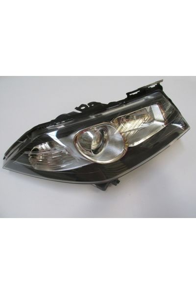 Renault Megane-2-07/09; Uyumlu Far Lambası Sağ Elektrikli/motorsuz Siyah 5 Fiş Mercekli Makyajlı