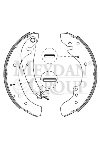 Peugeot Boxer- 94/02; Arka Fren Pabucu 1,9/2,0/2,5/2,8 (127X56) (14 KİŞİLİK) (FMK) 4241.h4