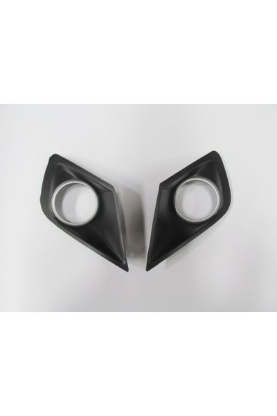 Peugeot 207- 09/12; Sis Lamba Kapağı Sağ/sol Set (2 PARÇA) Sis Delikli Çerçevesi Gri 7452.zz