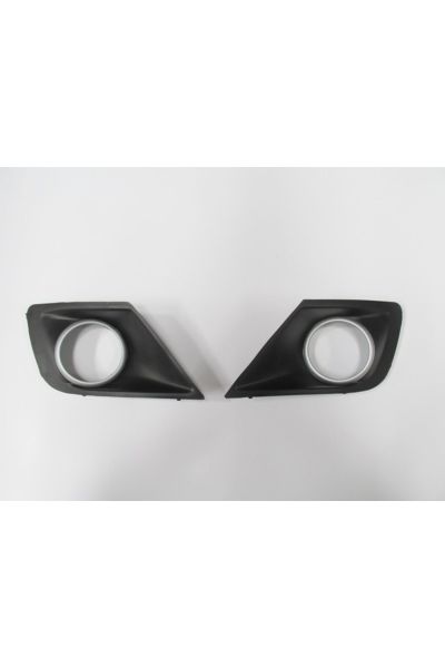 Peugeot 207- 09/12; Sis Lamba Kapağı Sağ/sol Set (2 PARÇA) Sis Delikli Çerçevesi Gri 7452.zz