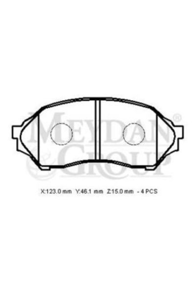 Mazda 323- Ilıa- 99/02; Ön Fren Balatası 1,4/1,6 (DİSK) (123X46,1X15) (DAIWA) Bjyd3328z