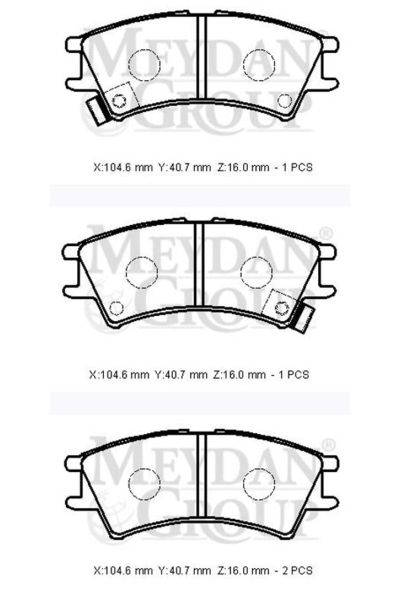 Hyundai Atos 98/03 Ön Fren Balatası (Disk) (104