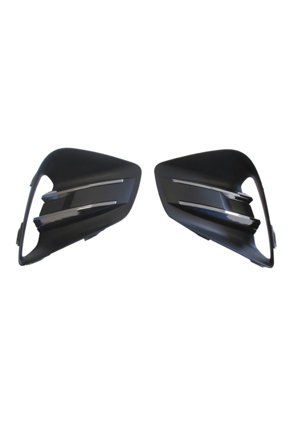 Renault Clio 5 Hb 20/23 Sis Lamba Kapağı Sağ/sol Set (2 Parça) Sis Deliksiz Nikelajlı