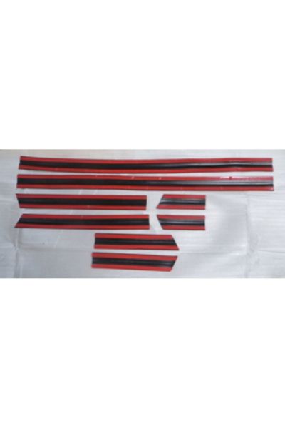 Jeep Cherokee 91/96 Kapı Bandı Set İnce Tip (Nikelaj Çıtalı) (8 Parça) (Bfn)