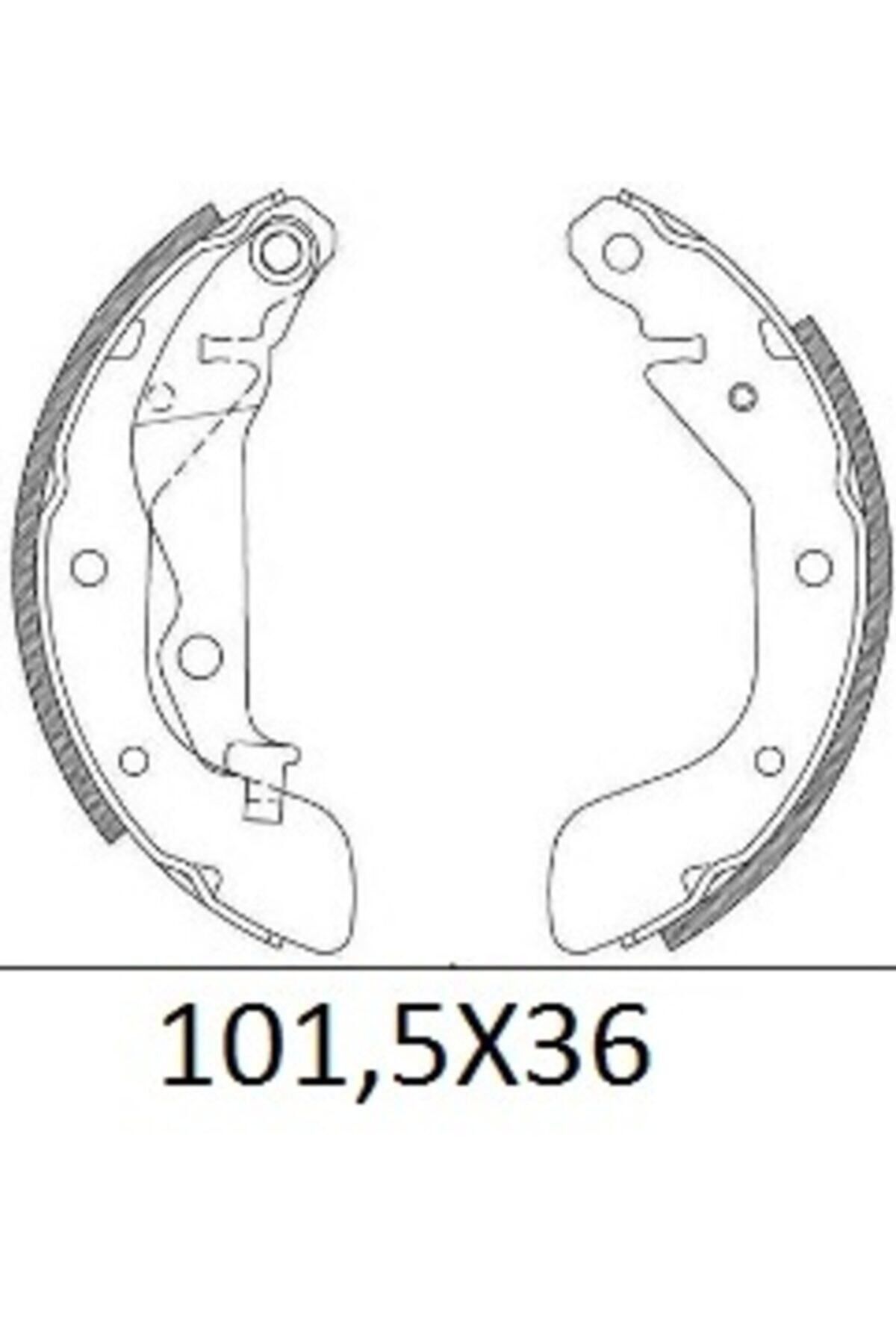 5126-6360/chevrolet Kalos- Hb- 05/06; Arka Fren Pabucu (101,5x36) (daıwa) Uyumlu