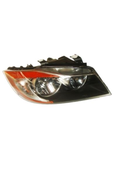 Bmw 3 Seri E90 05/09 Far Lambası Sağ Siyah/elektrikli (Sarı Reflektörlü) (Eagle Eyes)