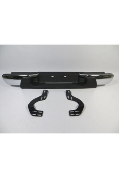Isuzu D Max Pick Up 07/12 Arka Tampon Nikelajlı (Plaka 52cm) Üstü Plastikli Bağlan.ayakları İle