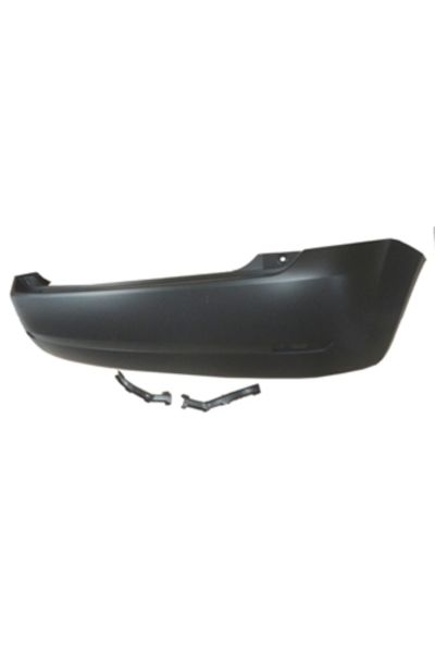 Ford Fiesta 02/05 Arka Tampon Siyah (Reflektör Delikli Bağlantı Braketleri İle) (Eurobump)