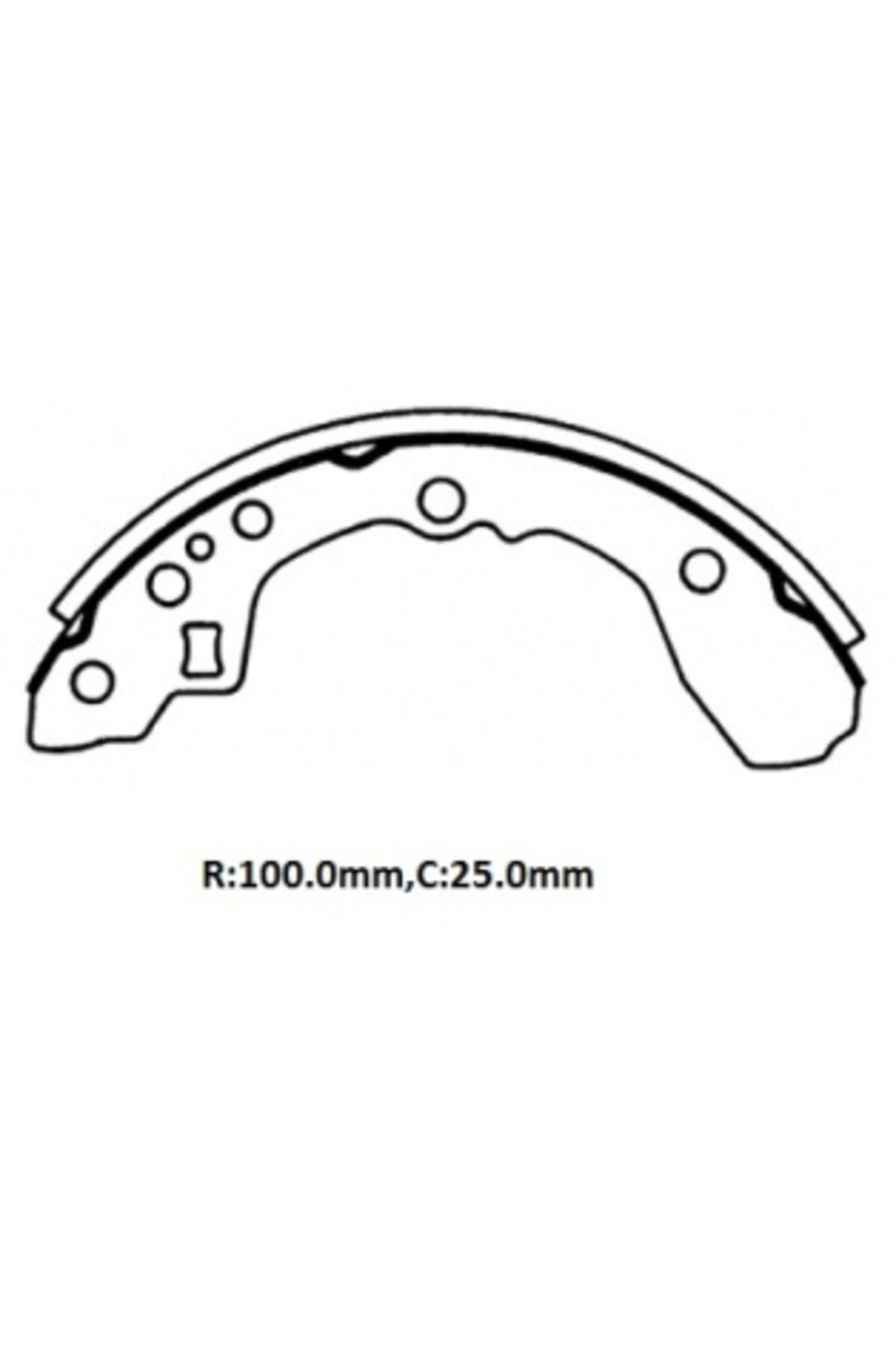 -ParçaAnında Kıa Rıo- I- 01-02 Arka Fren Pabucu (100X25) (DAIWA) Oem No: 0k30a-26-28z Uyumlu 708-636