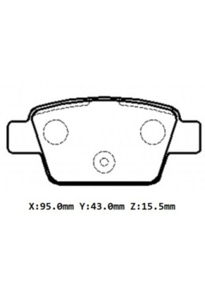 Fiat Linea Classic 06/15 Arka Fren Balatası 1
