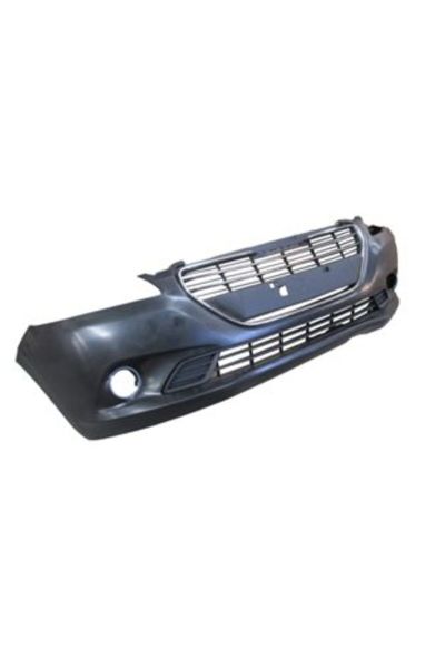 Peugeot 301 13/16 Ön Tampon Siyah (Panjurlu/sis Braketli/nikelaj Çıtalı/çeki Kapaklı)