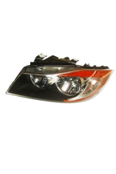 Bmw 3 Seri E90 05/09 Far Lambası Sol Siyah/elektrikli (Sarı Reflektörlü) (Eagle Eyes)