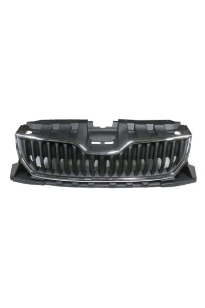 Skoda Fabıa- 15/18 Uyumlu  Ön Panjur (nikelaj Çıtalı Petekleri Siyah) (tw-y) 6v0853653