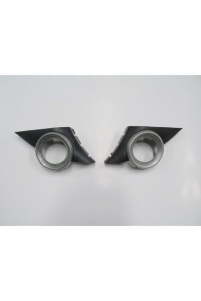 Peugeot 207- 06/09 Sis Lamba Kapağı Sağ/sol Set (2 PARÇA) Sis Delikli Çerçevesi Gri 7452.hx