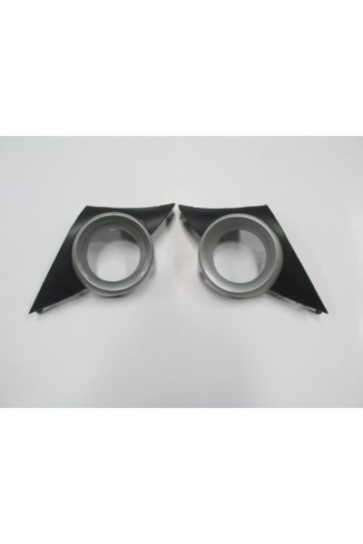 Peugeot 207- 06/09 Sis Lamba Kapağı Sağ/sol Set (2 PARÇA) Sis Delikli Çerçevesi Gri 7452.hx