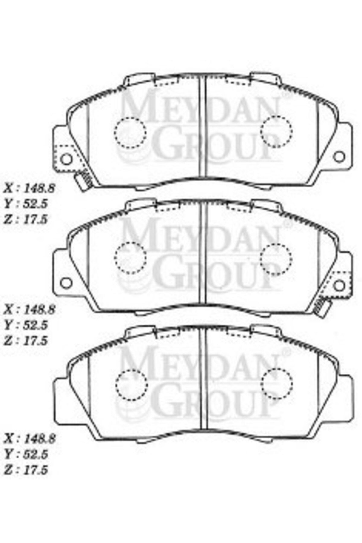 Honda Crv 97/01 Ön Fren Balatası (Disk) (148,8x52,5x17,5) (Daıwa)