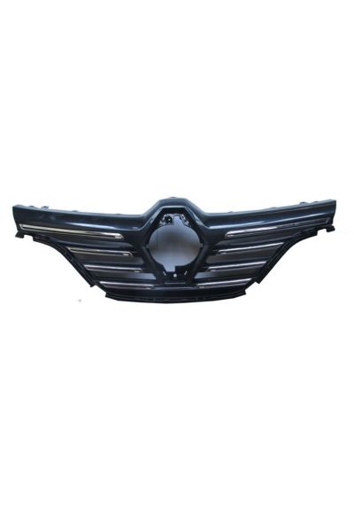 Renault Megane- 4- Sd/hb- 16/20; Ön Panjur Siyah 7 Nikelaj Çıtalı (ICON MODELİ İÇİN) (EUROBUMP)