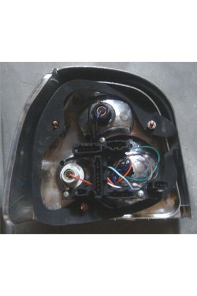 Volkswagen Golf- 3- 92/98; Modifiye Stop Lambası Sağ/sol Set 2 Parça Nikelajlı Şeffaf Camlı (tyc