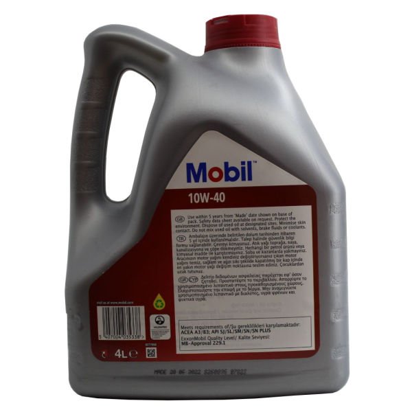 Mobil 10W-40 4 Litre Motor Yağı 2024 Üretim