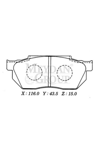 Honda Civic Sd/hb 92/95 Ön Fren Balatası Tırnaksız Tip (Disk) (116x43
