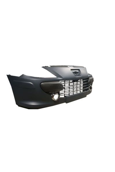 Peugeot 307 06/08 Ön Tampon Gri (Bandlı/panjurlu/sis Çerçeveli/nikelajlı (Komple) (Eurobump)