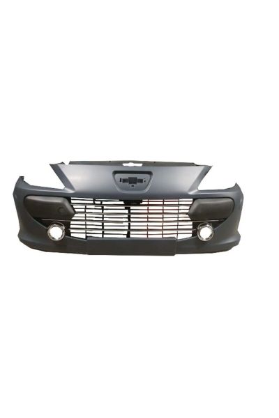 Peugeot 307 06/08 Ön Tampon Gri (Bandlı/panjurlu/sis Çerçeveli/nikelajlı (Komple) (Eurobump)