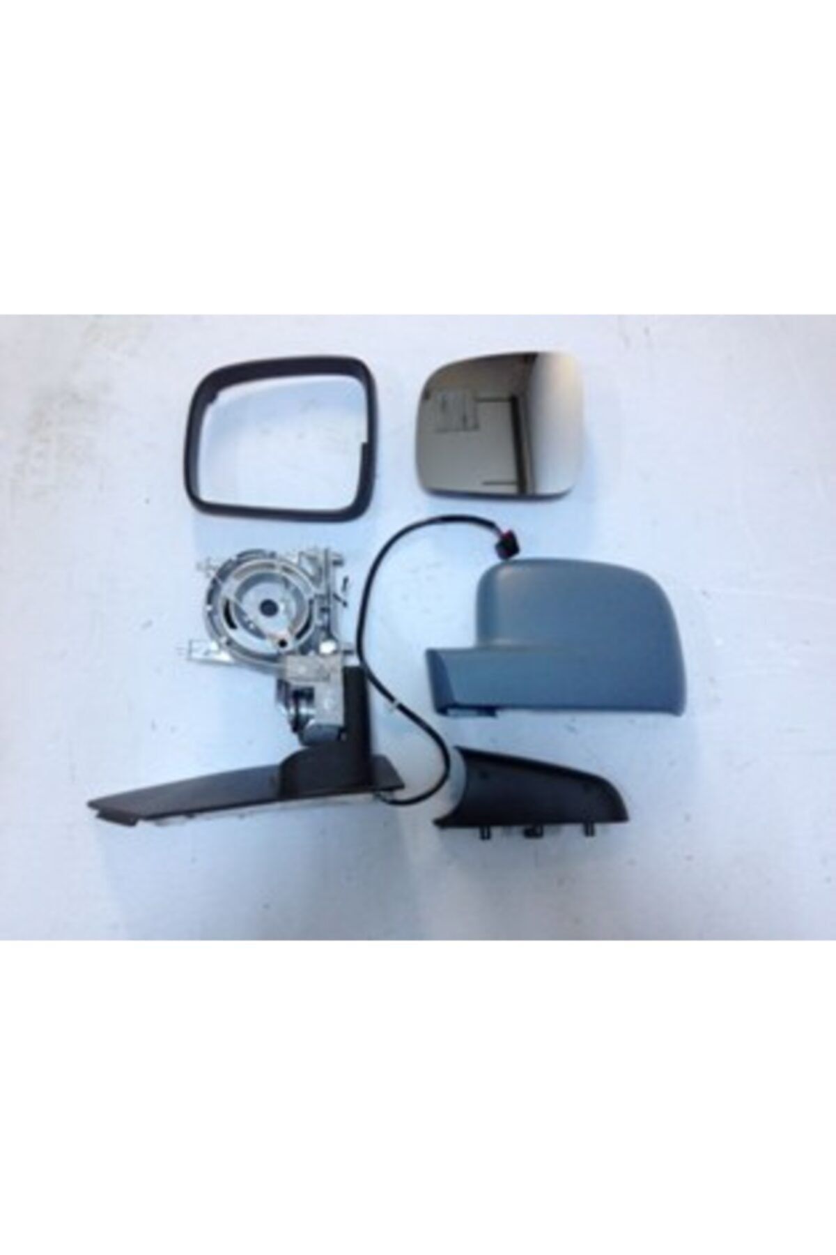 Volkswagen Caddy- 04/10 Kapı Aynası Sol Astarlı Gri Elektrikli/ısıtmalı (YATAY TİP) 5 Fişli Fam 2k1