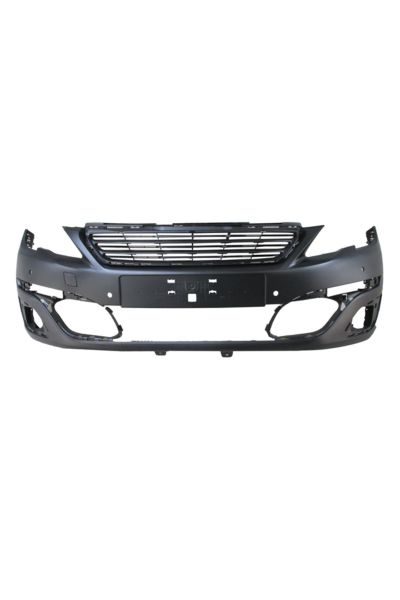 Peugeot 308-15/17;ön Tampon Siyah Astarlı Üst Panjurlu Sensör Delikli/far Yıkamasız 1610742180