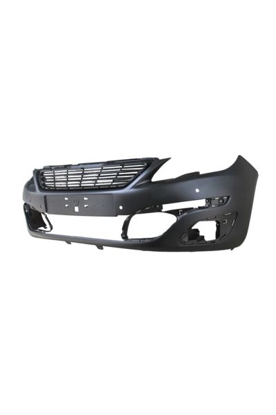 Peugeot 308-15/17;ön Tampon Siyah Astarlı Üst Panjurlu Sensör Delikli/far Yıkamasız 1610742180