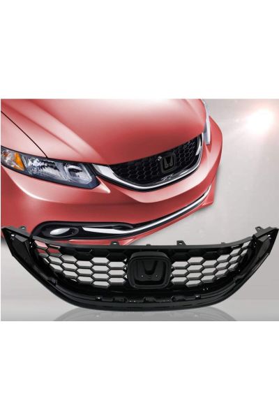 HONDA CIVIC- SD- 14/16; ÖN TAMPON PANJURU ÜST NİKELAJI (TYG)